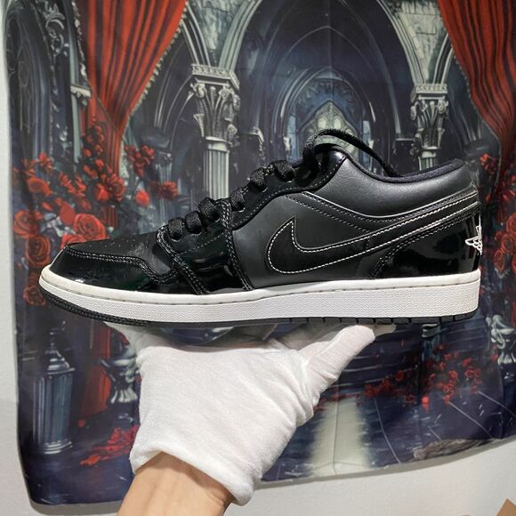 Nike Air Jordan 1 Low "All Star" Men's Size 9 DD1650-001 Carbon Fiber Sneakers - Picture 2 of 6